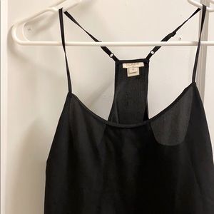 Jcrew Spaghetti Strap Black Tank